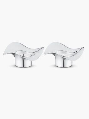 Georg Jensen Cobra Set of 2 Tealight Candleholders